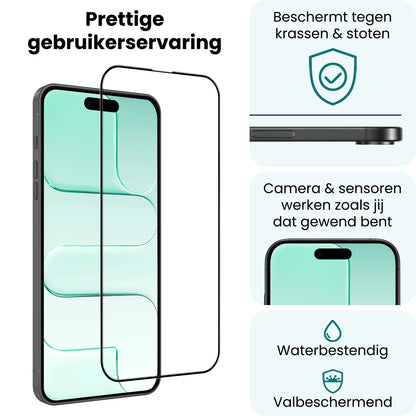 Forterra iPhone Air Screenprotector Gehard Glas met Installatieframe