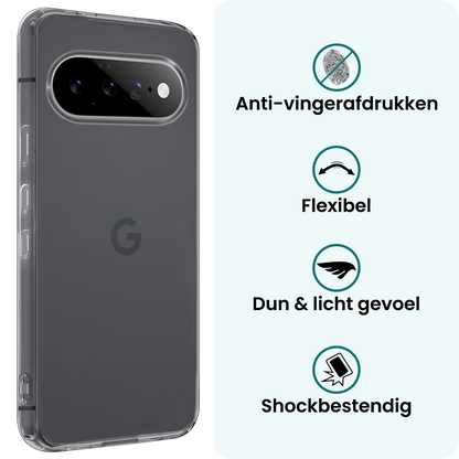 Forterra Google Pixel 11 Hoesje Siliconen Backcover Lichtgewicht - Transparant