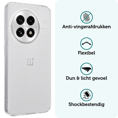 Forterra OnePlus 13R Hoesje Siliconen Backcover Lichtgewicht - Transparant