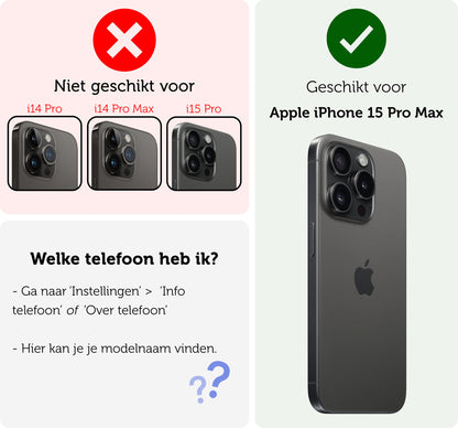 Forterra iPhone 15 Pro Max Hoesje Met Telefoonkoord en Pasjeshouder Siliconen - Felblauw