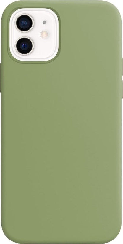 Forterra iPhone 12 Mini Hoesje Siliconen Backcover Lichtgewicht - Groen