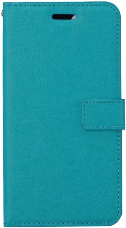 Forterra iPhone 12 Mini Hoesje Bookcase Cover met Kaarthouder - Turquoise
