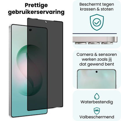 Forterra Samsung S26 Ultra Screenprotector Gehard Glas - Privacy