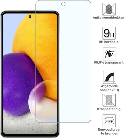 Forterra Samsung A72 Screenprotector Gehard Glas - Anti-kras