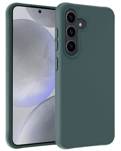 Forterra Samsung S24 Plus Hoesje Siliconen Backcover Lichtgewicht - Donkergroen