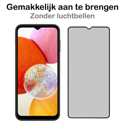 Forterra Samsung A14 Screenprotector Gehard Glas - Privacy
