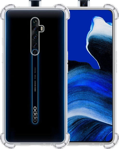 Forterra OPPO Reno 2 Hoesje Shockproof Backcover Siliconen - Transparant