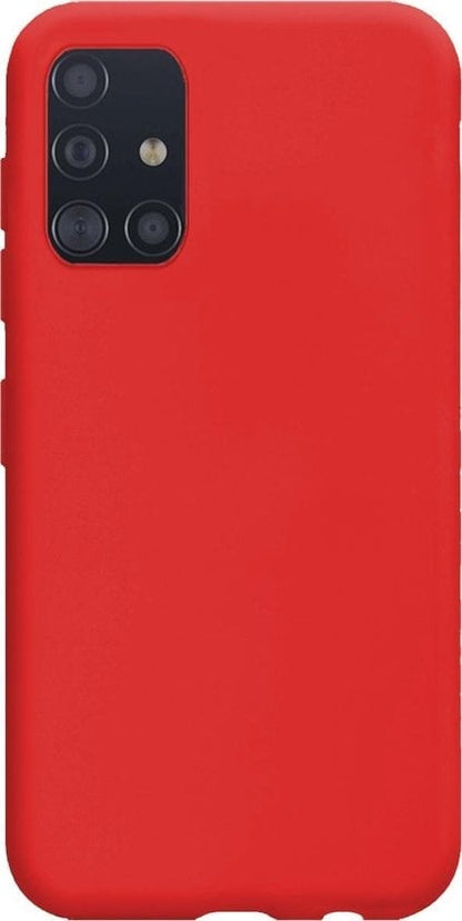 Forterra Samsung A51 Hoesje Siliconen Backcover Lichtgewicht - Rood