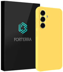 Forterra Samsung S26 Plus Hoesje Siliconen Backcover Lichtgewicht - Geel