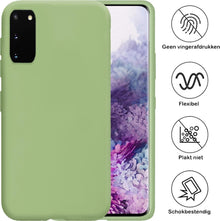 Forterra Samsung S20 Hoesje Siliconen Backcover Lichtgewicht - Groen