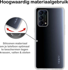 Forterra OPPO Find X3 Lite Hoesje Siliconen Backcover Lichtgewicht - Transparant