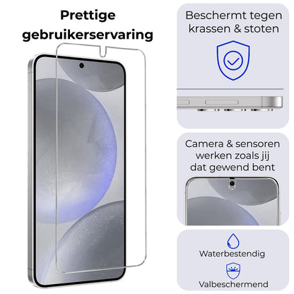 Forterra Samsung S24 Plus Screenprotector Gehard Glas - Anti-kras