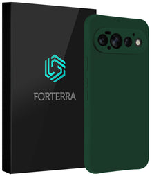 Forterra Google Pixel 11 Pro Hoesje Siliconen Backcover Lichtgewicht - Donkergroen