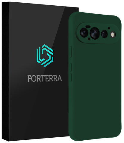 Forterra Google Pixel 11 Pro Hoesje Siliconen Backcover Lichtgewicht - Donkergroen
