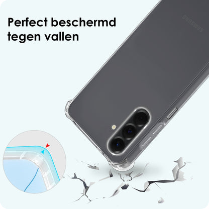 Forterra Samsung A26 Hoesje met Koord Backcover Shockproof - Transparant