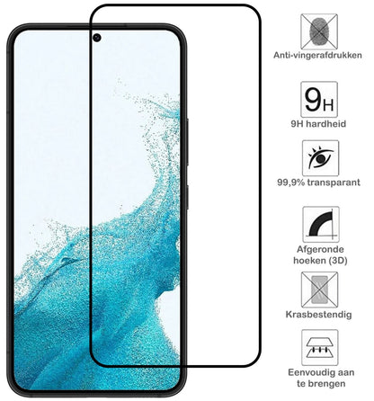 Forterra Samsung S22 Plus Screenprotector Gehard Glas - Full Screen