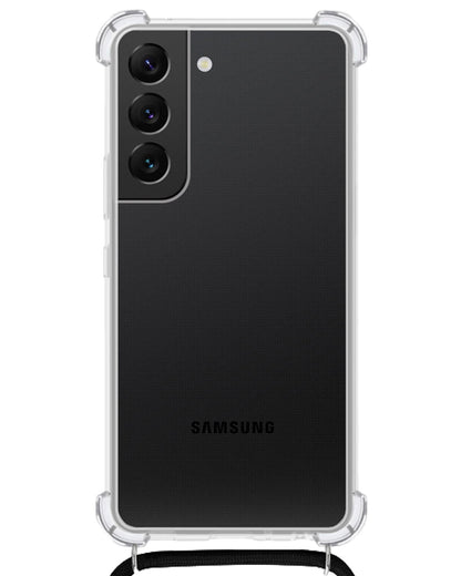 Forterra Samsung S21 Hoesje met Koord Backcover Shockproof - Transparant