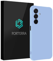Forterra Samsung A17 Hoesje Siliconen Backcover Lichtgewicht - Lichtblauw
