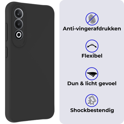 Forterra OnePlus Nord CE 4 Hoesje Siliconen Backcover Lichtgewicht - Zwart