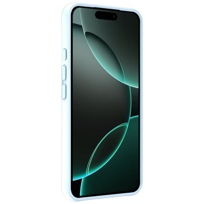 Forterra iPhone 16 Pro Hoesje Siliconen Backcover Lichtgewicht - Lichtblauw