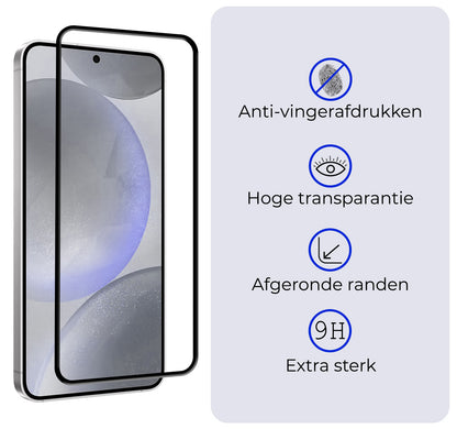 Forterra Samsung S24 Plus Screenprotector Gehard Glas - Full Screen