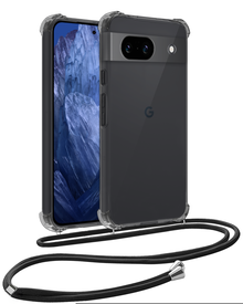 Forterra Google Pixel 8a Hoesje met Koord Backcover Shockproof - Transparant