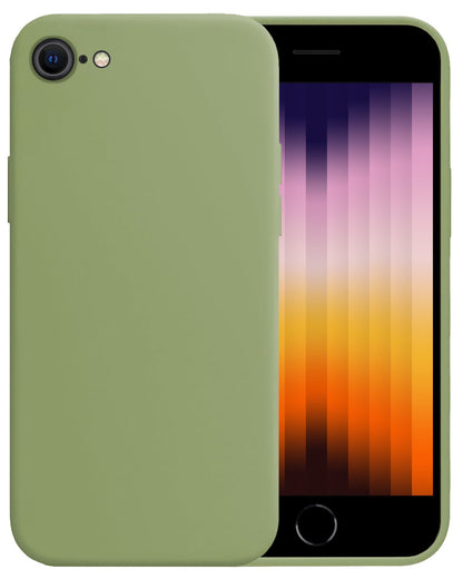 Forterra iPhone SE 2022 Hoesje Siliconen Backcover Lichtgewicht - Groen