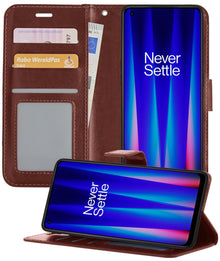 Forterra OnePlus Nord CE 2 Lite Hoesje Bookcase Cover met Kaarthouder - Bruin
