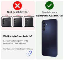 Forterra Samsung A15 Hoesje Siliconen Backcover Lichtgewicht - Lila