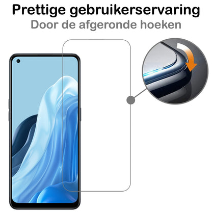 Forterra OPPO Reno 8 Lite Screenprotector Gehard Glas - Anti-kras