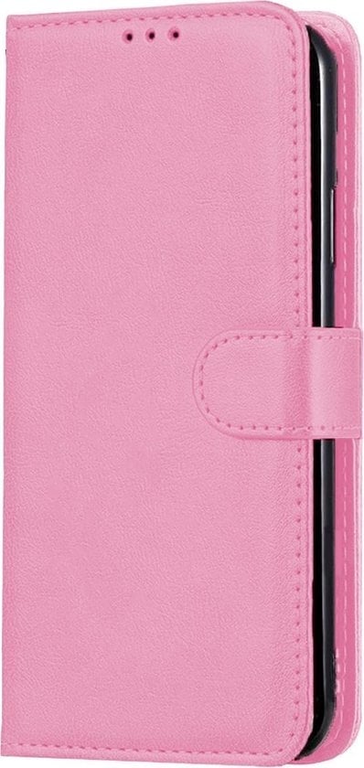Forterra Samsung A51 Hoesje Bookcase Cover met Kaarthouder - Lichtroze