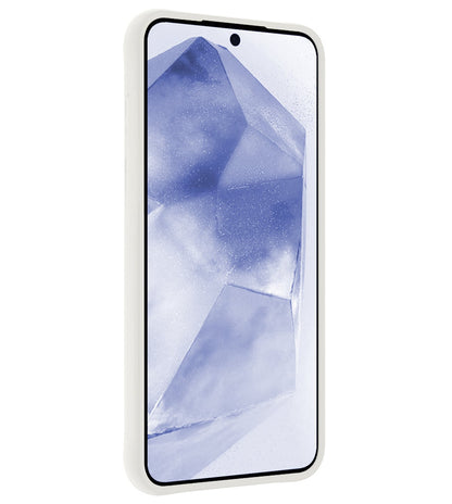Forterra Samsung A55 Hoesje Siliconen Backcover Lichtgewicht - Wit