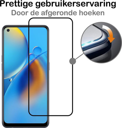 Forterra OPPO A74 5G Screenprotector Gehard Glas - Full Screen