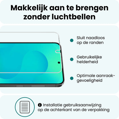 Forterra Samsung S25 Edge Screenprotector Gehard Glas - Anti-kras