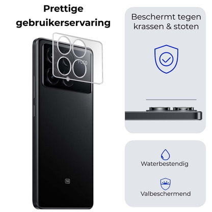 Forterra Xiaomi Poco X6 Pro 5G Camera Screenprotector Gehard Glas