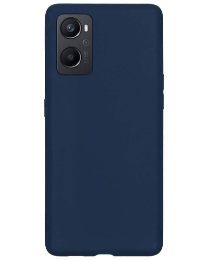 Forterra OPPO A76 Hoesje Siliconen Backcover Lichtgewicht - Donkerblauw