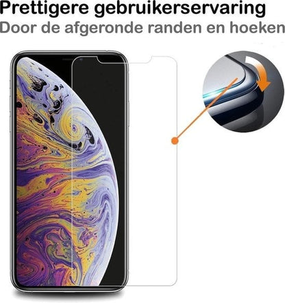 Forterra iPhone Xs Screenprotector Gehard Glas - Anti-kras