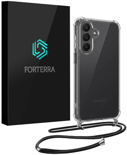 Forterra Samsung A27 Hoesje met Koord Backcover Shockproof - Transparant