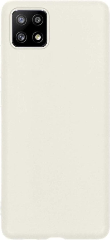 Forterra Samsung A22 5G Hoesje Siliconen Backcover Lichtgewicht - Wit