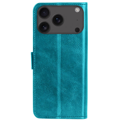 Forterra iPhone 17 Pro Max Hoesje Bookcase Cover met Kaarthouder - Turquoise