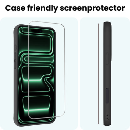 Forterra iPhone 17 Pro Screenprotector Gehard Glas - Volledige dekking