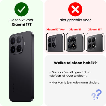 Forterra Xiaomi 17T Hoesje Shockproof Backcover Siliconen - Transparant
