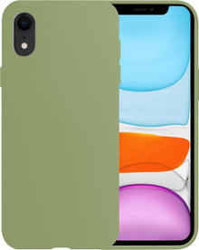 Forterra iPhone XR Hoesje Siliconen Backcover Lichtgewicht - Groen