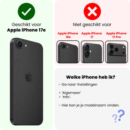 Forterra iPhone 17e Screenprotector Gehard Glas - Privacy