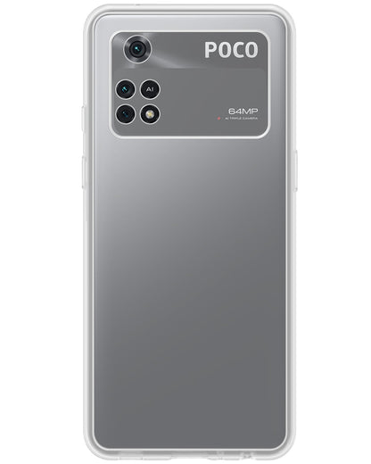 Forterra Xiaomi Poco X4 Pro 5G Hoesje Siliconen Backcover Lichtgewicht - Transparant