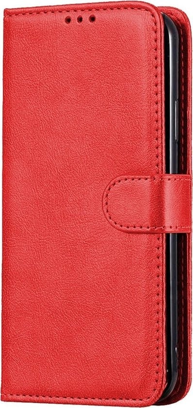 Forterra Samsung A41 Hoesje Bookcase Cover met Kaarthouder - Rood