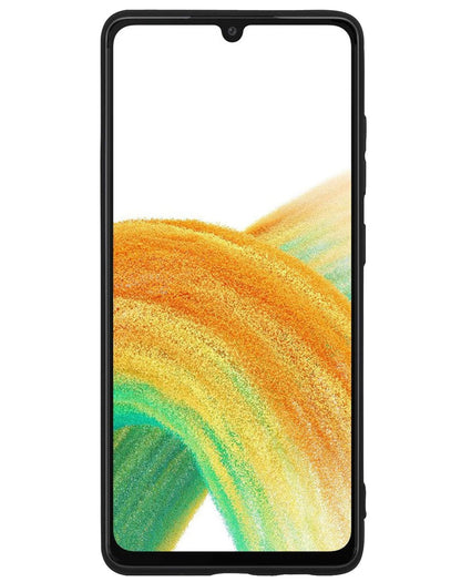 Forterra Samsung A33 Hoesje Siliconen Backcover Lichtgewicht - Zwart