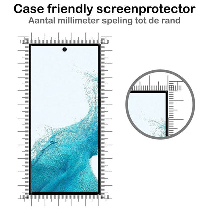 Forterra Samsung S22 Ultra Screenprotector Gehard Glas - Full Screen