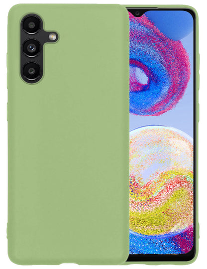 Forterra Samsung A04s Hoesje Siliconen Backcover Lichtgewicht - Groen