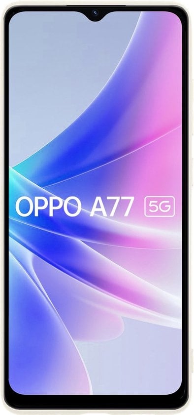 Forterra OPPO A77 Hoesje Siliconen Backcover Lichtgewicht - Wit